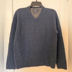 Navy blue wool men’s sweater